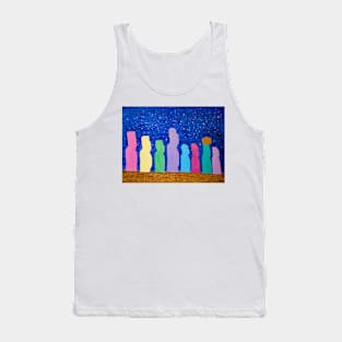 Moai - star gazing Tank Top